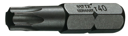 Gedore 688 TX S-010 - Blíster de 10 puntas 1/4" TORX Inviolable