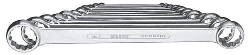 Gedore 4-120 - Juego de llaves poligonales de doble boca 12 pzas 6-32 mm