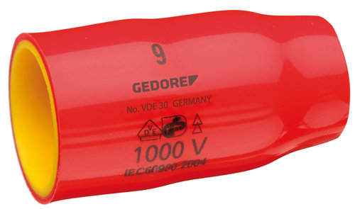 GEDORE VDE 30 16 - Llave de vaso VDE 3/8" 16 mm