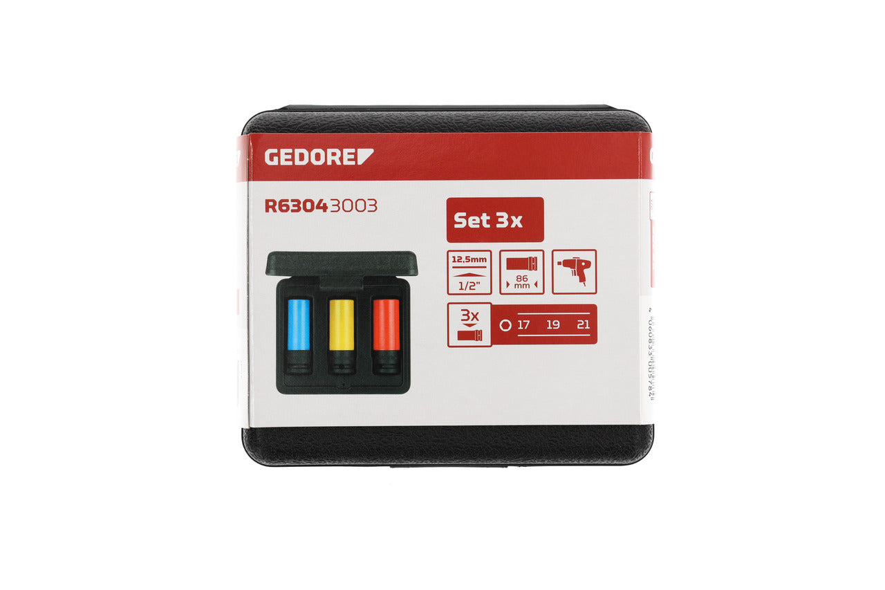 R63043003 - Joc de gots d'impacte 1/2" per a llantes, 3 peces