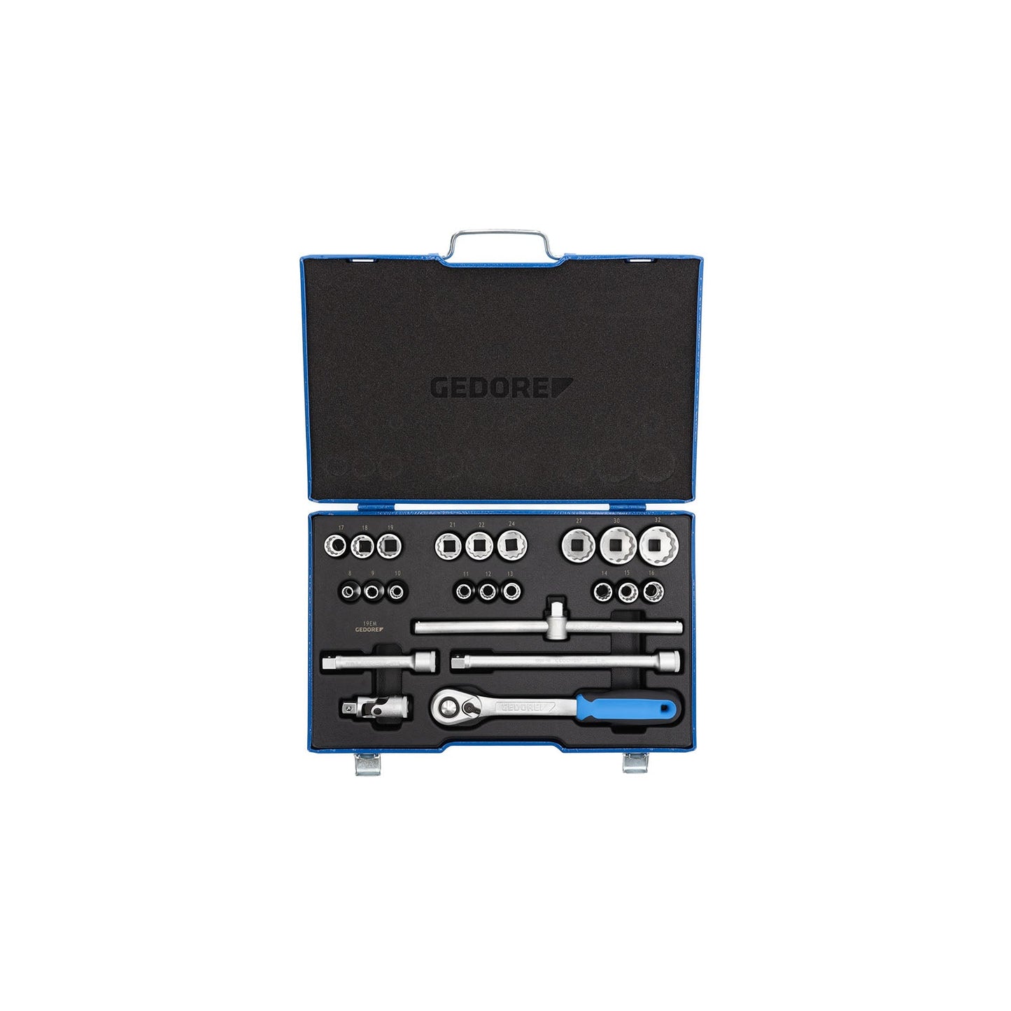 GEDORE D 19 EMU-20 - Joc de Gots Unit Drive 1/2" (2545845)