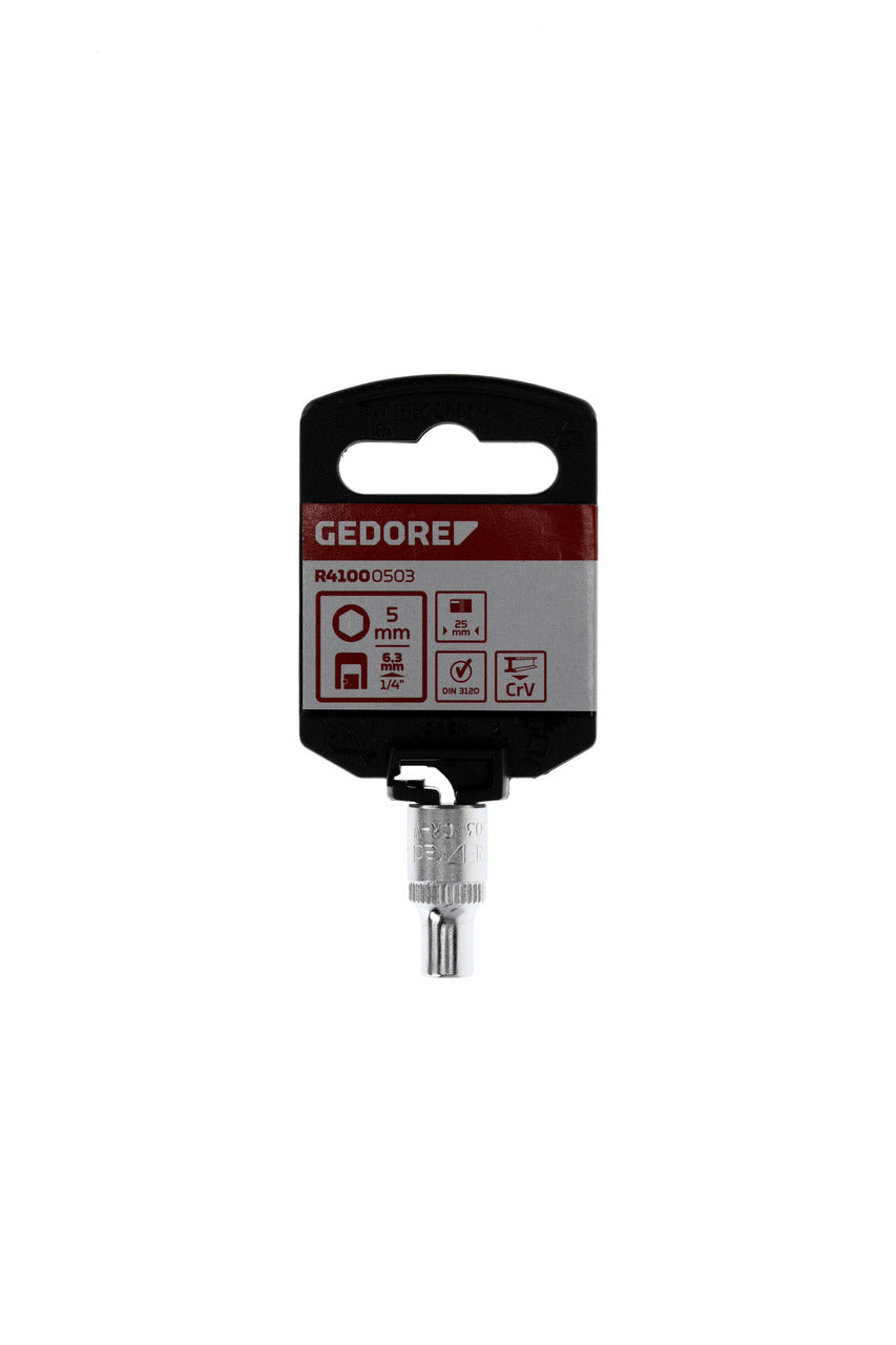 R41000503 - Vas de 1/4", hexagonal, 5 mm L=25 mm