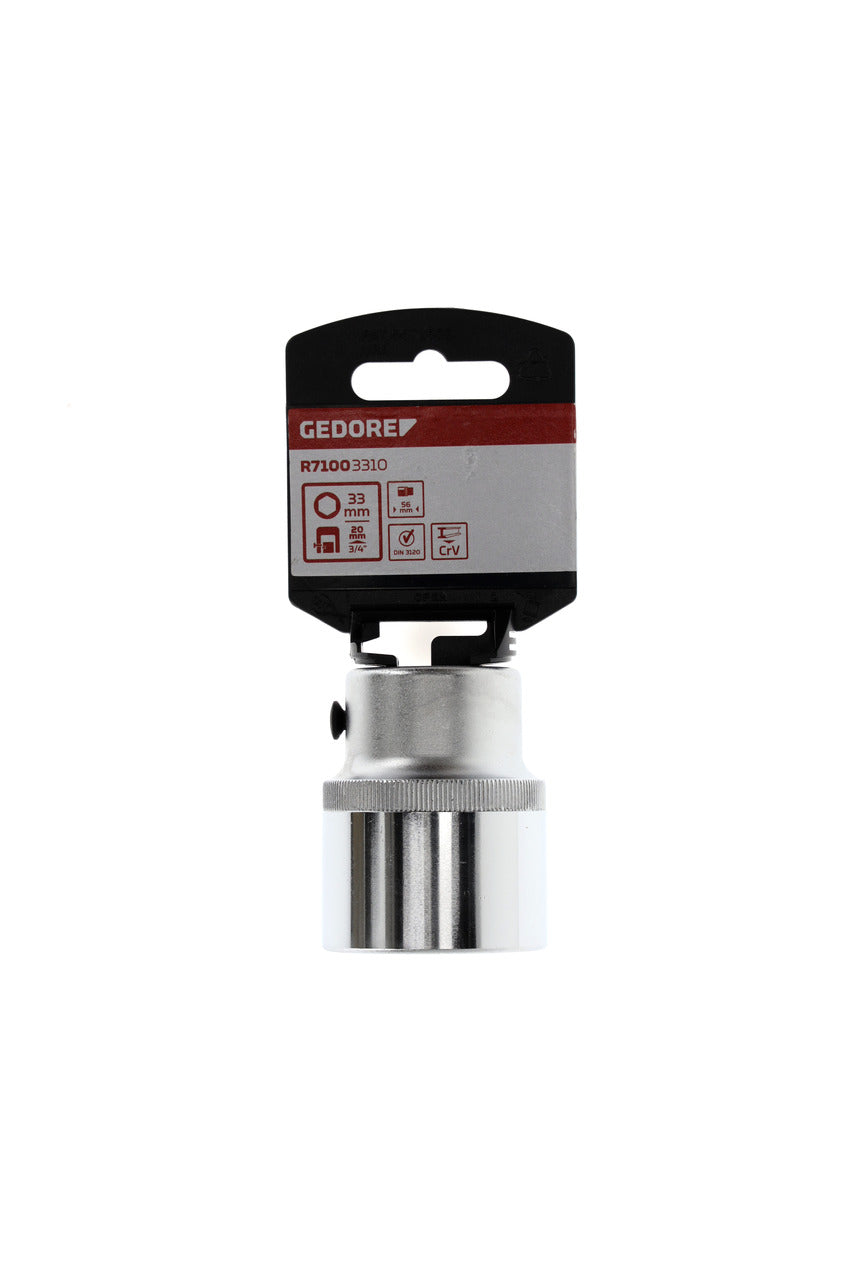 R71003310 - Got 3/4", hexagonal, 33 mm L=56 mm