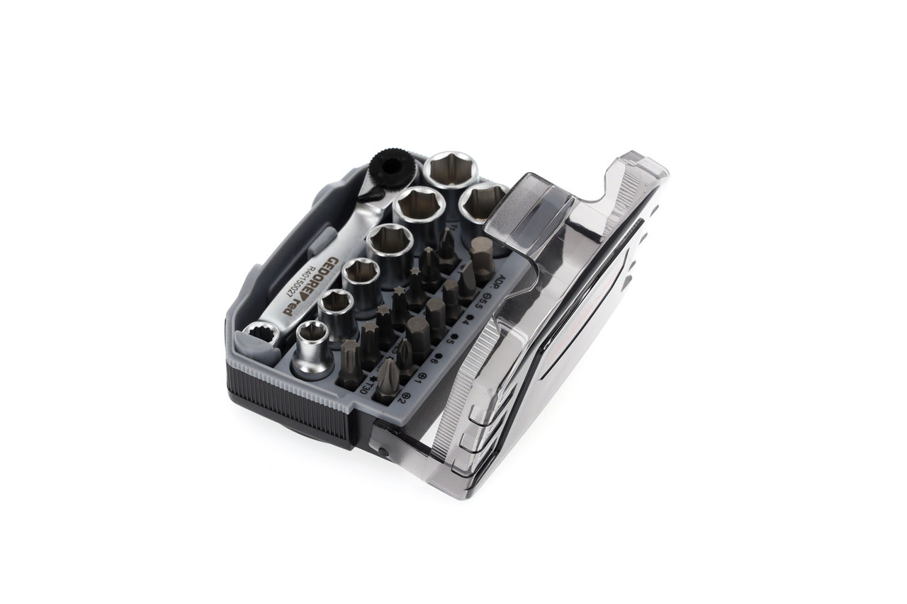R49005023 - Juego de puntas y vasos 1/4" 6-13 mm, 23 piezas