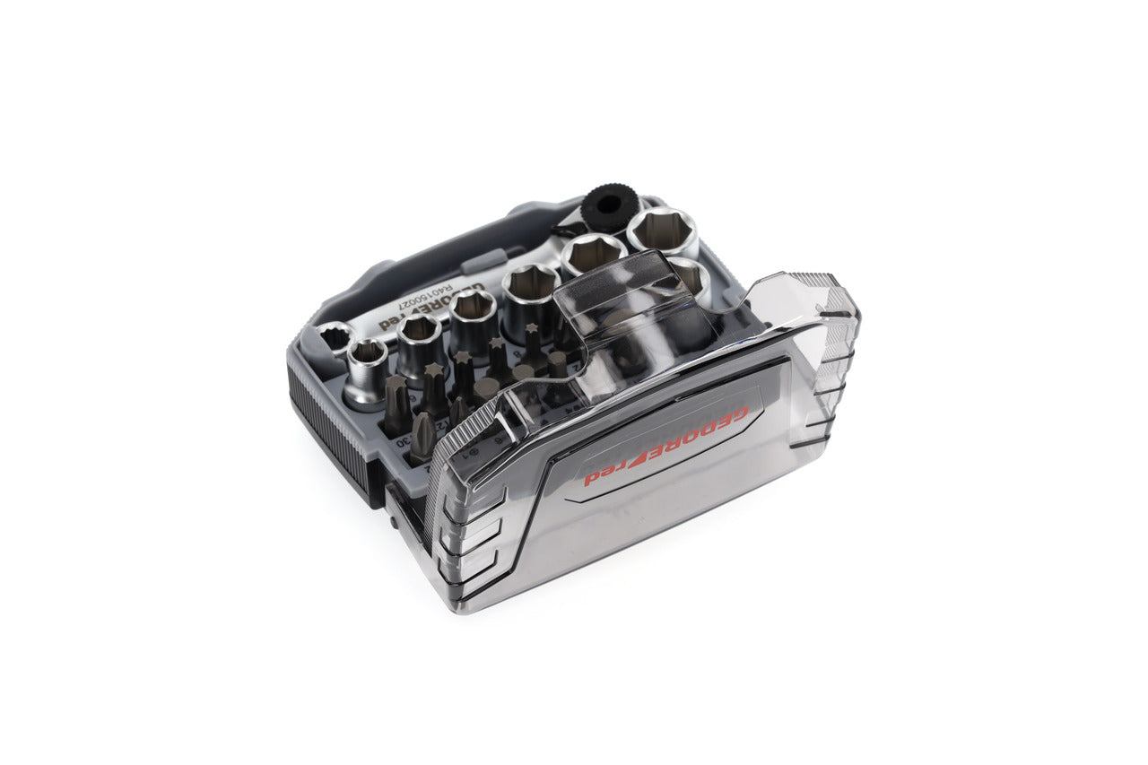 R49005023 - Juego de puntas y vasos 1/4" 6-13 mm, 23 piezas