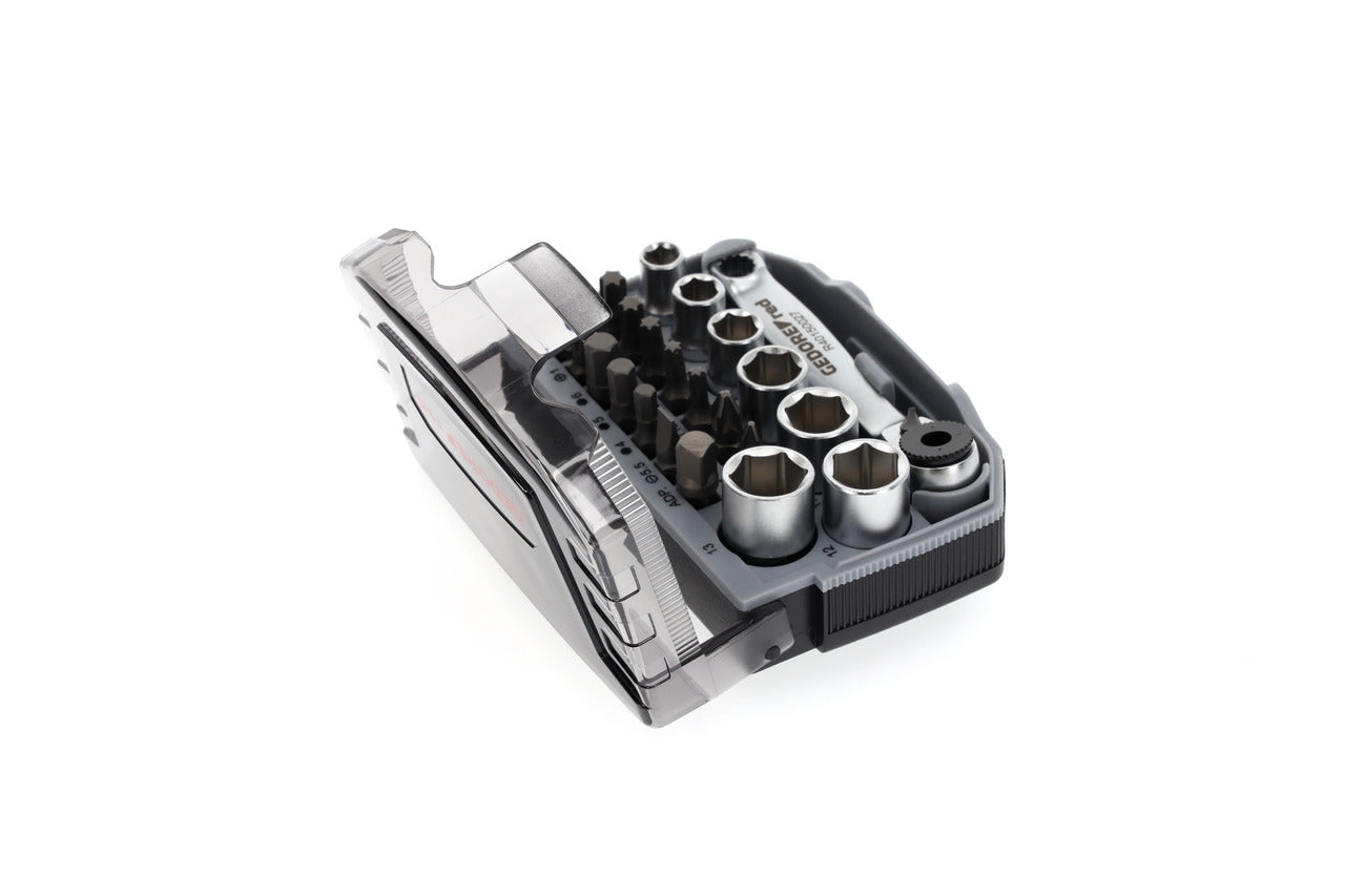 R49005023 - Juego de puntas y vasos 1/4" 6-13 mm, 23 piezas