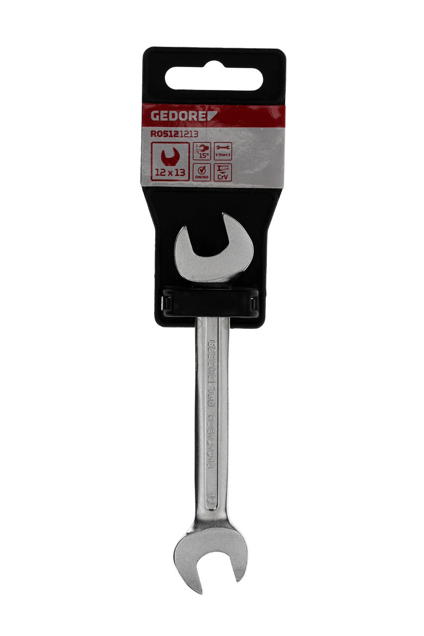 R05121213 - Clau fixa de doble boca oberta 12x13 mm L=135 mm