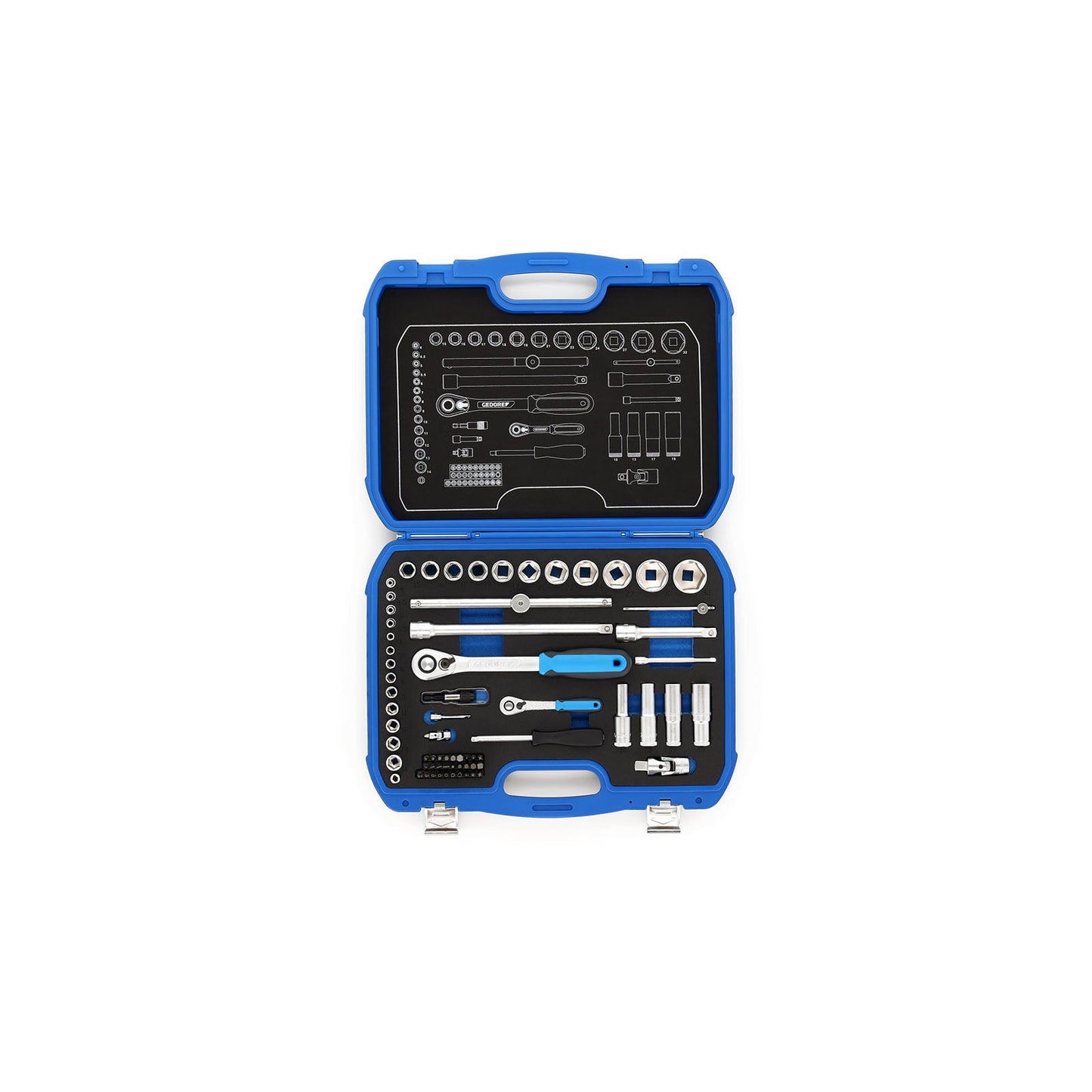 GEDORE 19 BMC 20 - Joc de vasos 1/4"+1/2" 69 peces