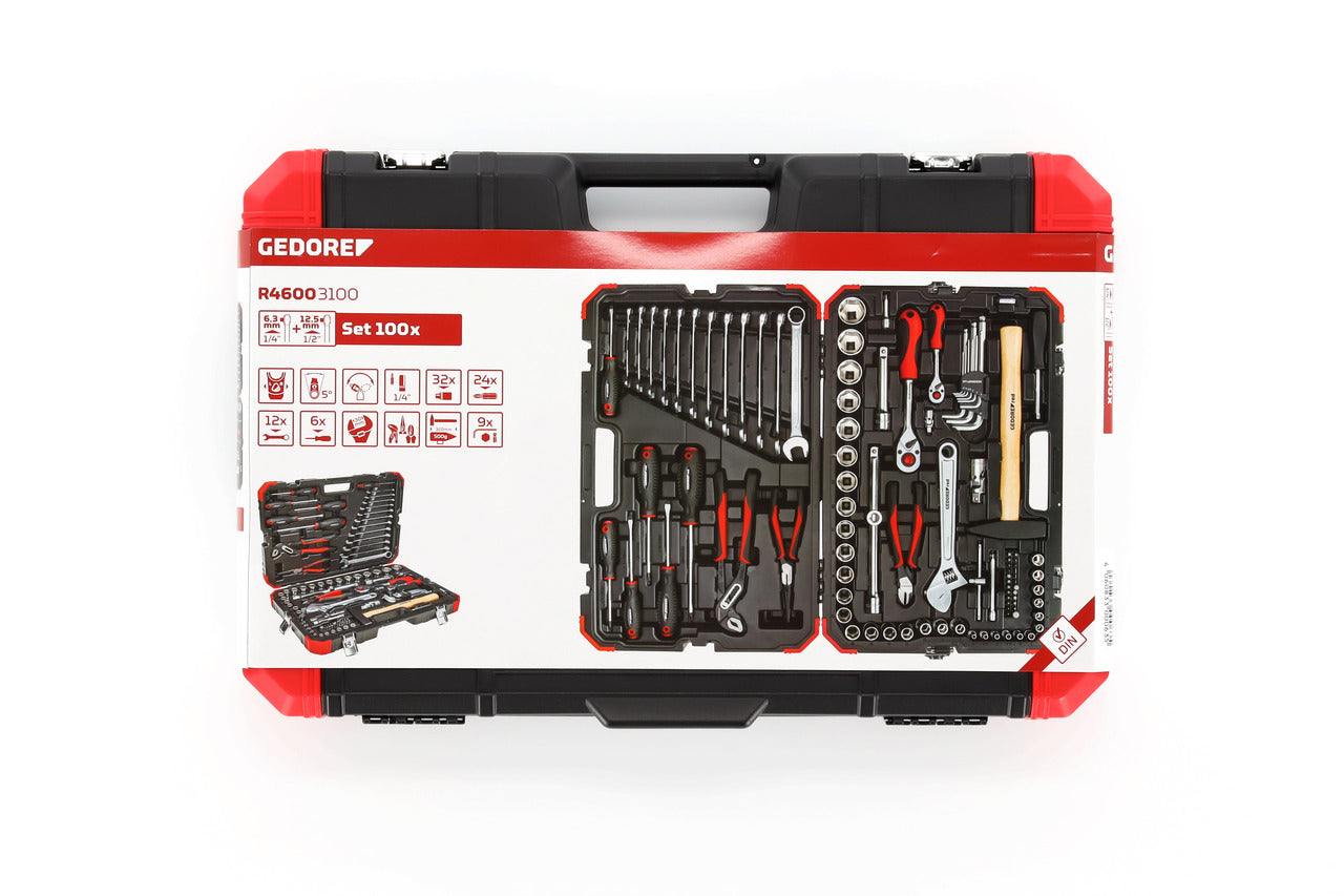 R46003100 - Maleta d'eines amb assortiment de 100 eines