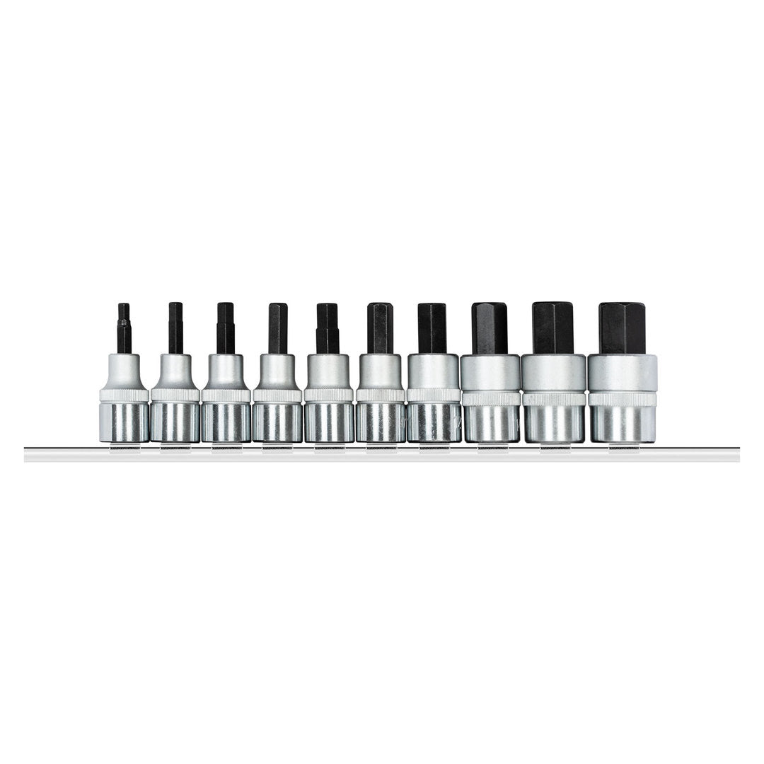 R62558110 - Vasos destornilladores 1/2" con carril, 10 piezas
