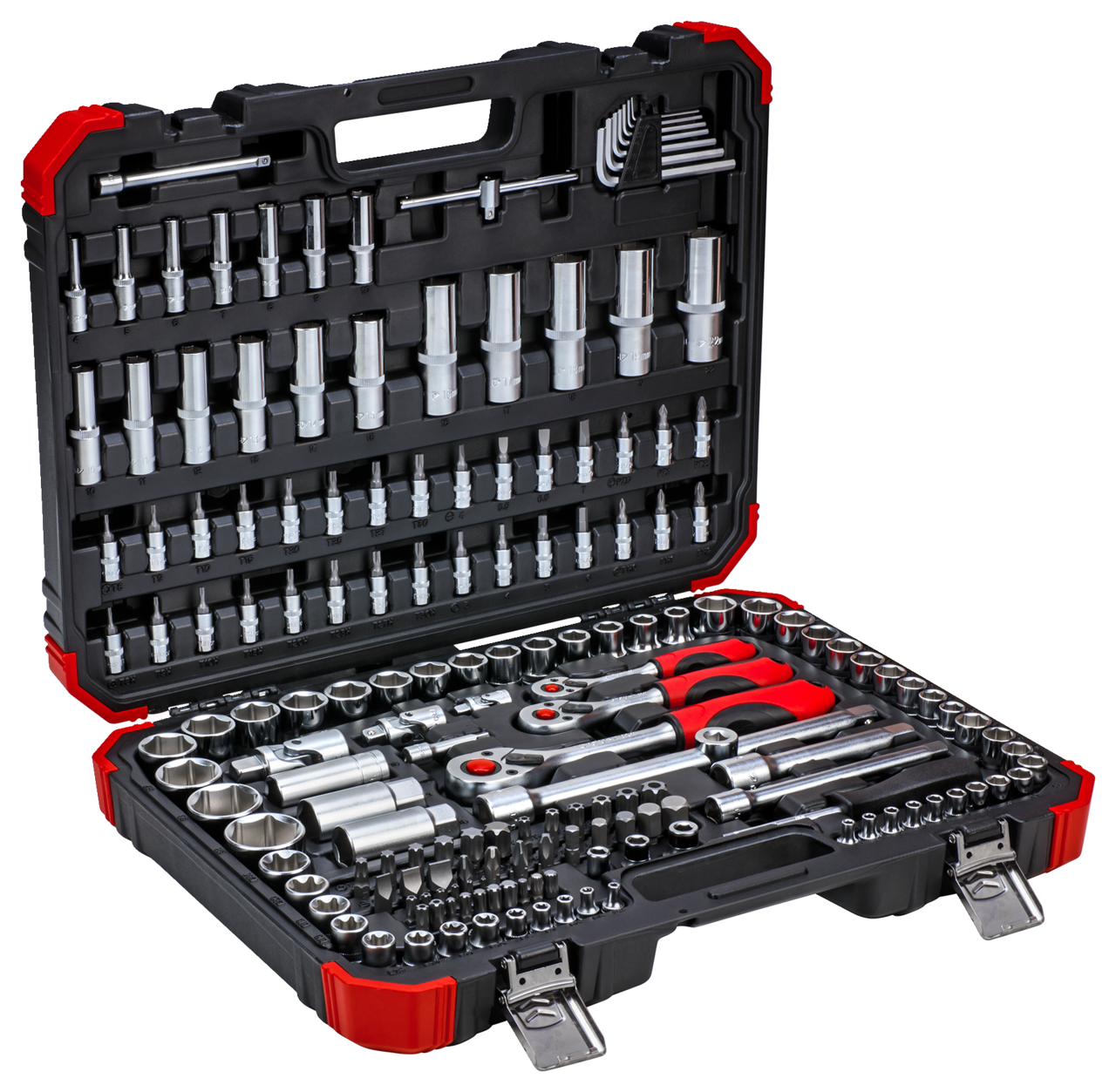 GEDORE red R45603172 - Juego de llaves de vaso 1/4"+3/8"+1/2", 172 piezas