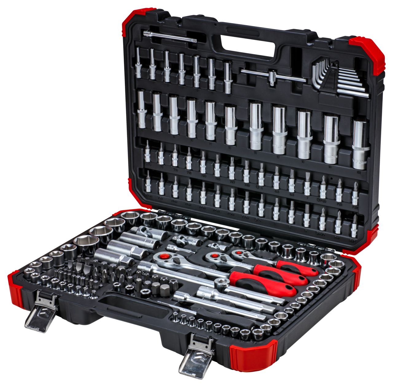 GEDORE red R45603172 - Juego de llaves de vaso 1/4"+3/8"+1/2", 172 piezas