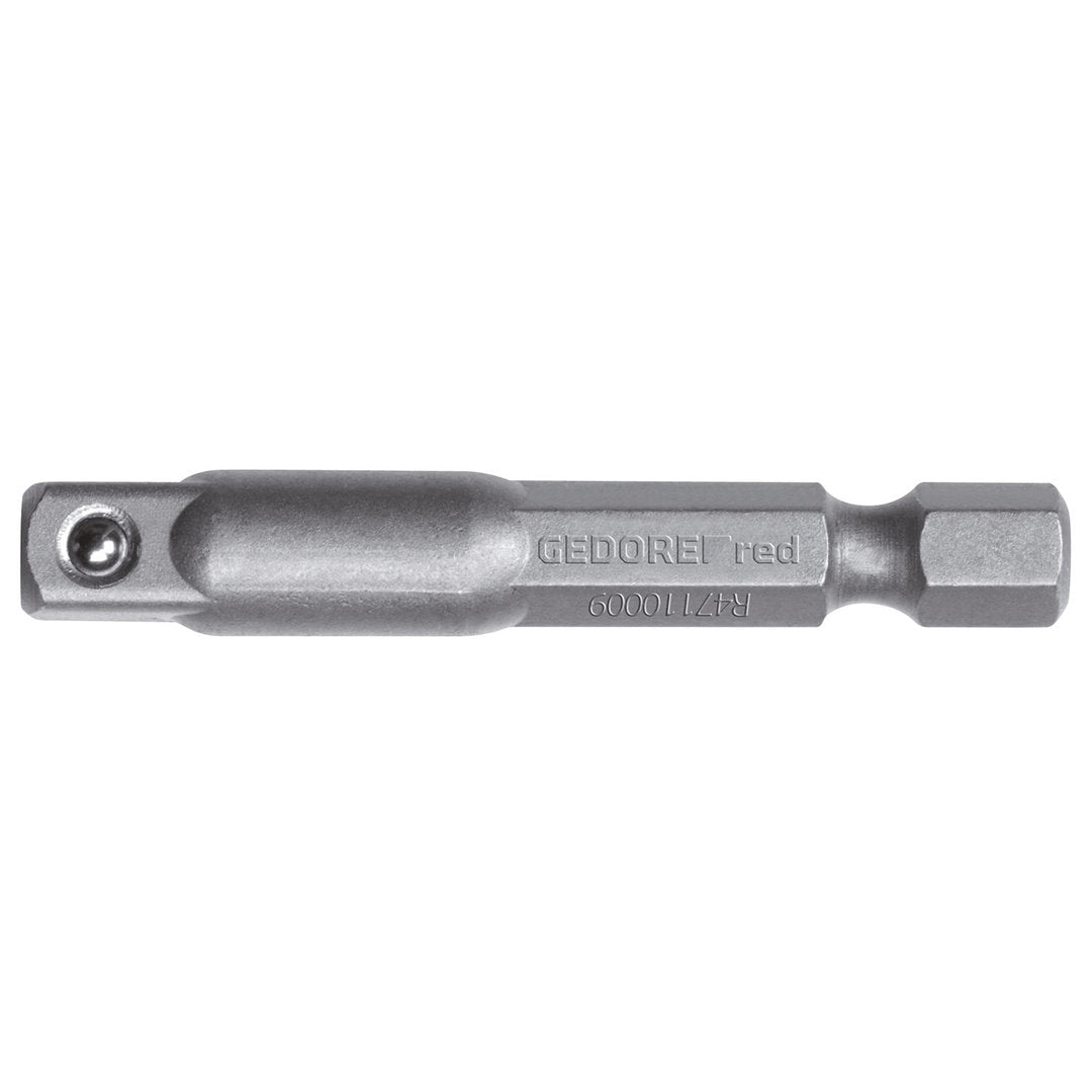 R47110009 - Adaptador de accionamiento 1/4" cuadrado x 1/4" hexagonal L=50 mm