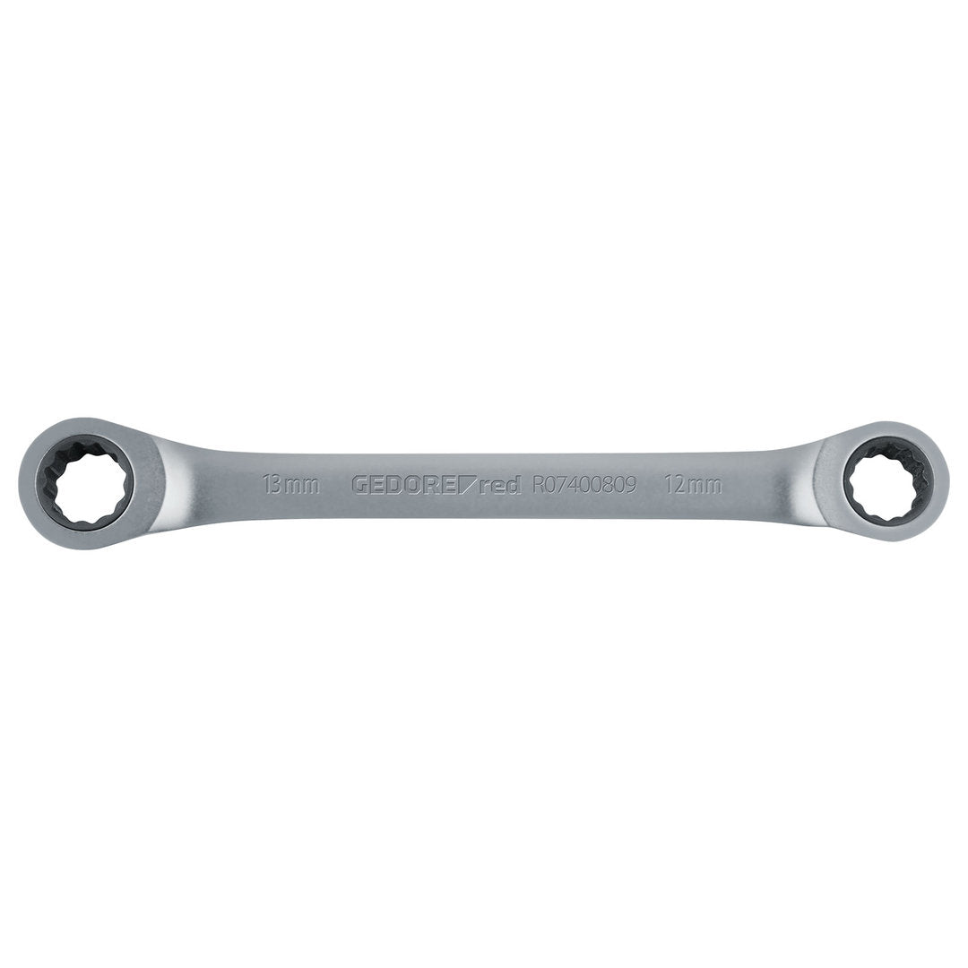 GEDORE red R07401213 - Llave de carraca poligonal doble, recta, 12x13 mm