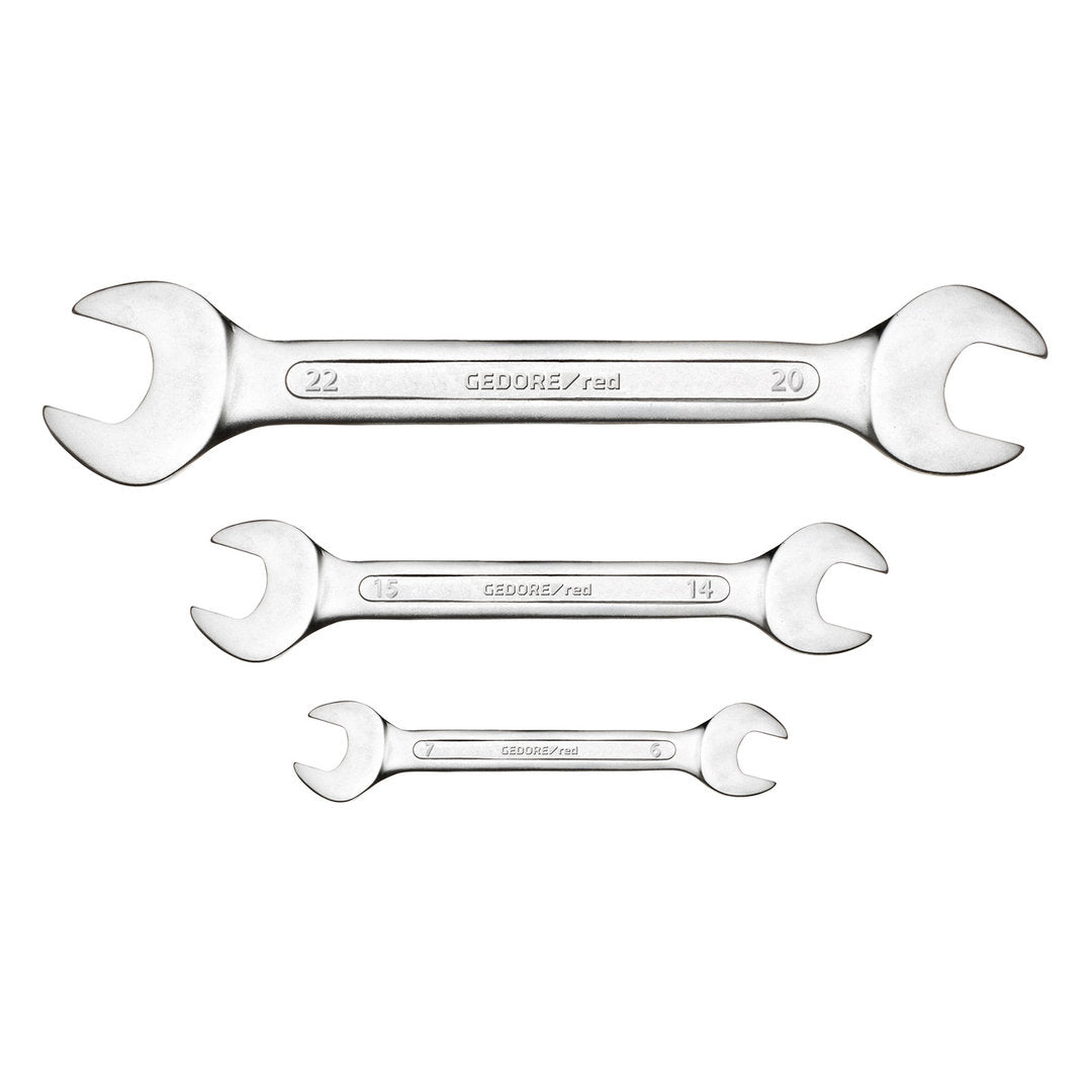 GEDORE red R05126008 - Juego de 8 llaves fijas, modelo corto, 6-22 mm