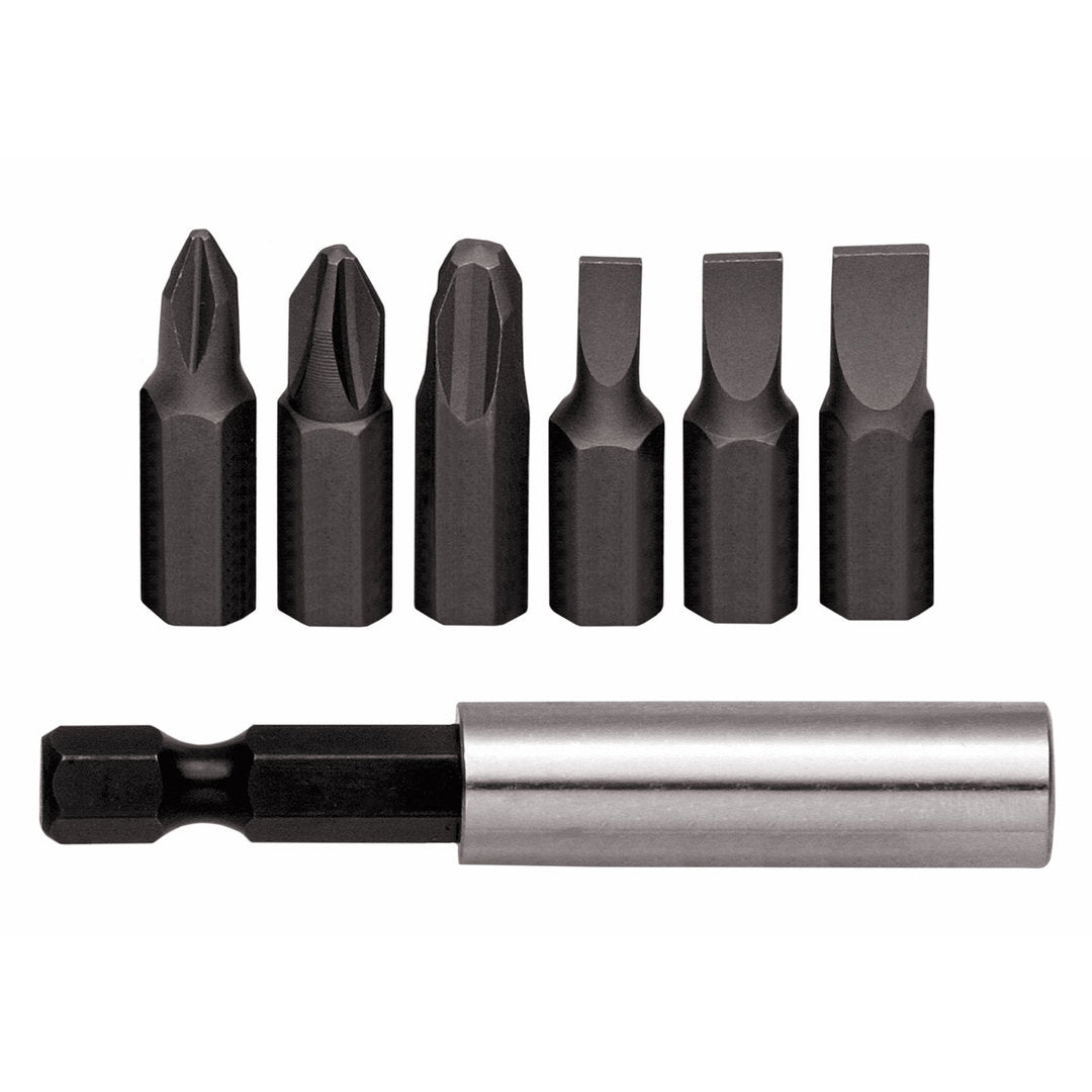 R33005007 - Juego de puntas 1/4" PH+SL con portapuntas magnético, 7 piezas