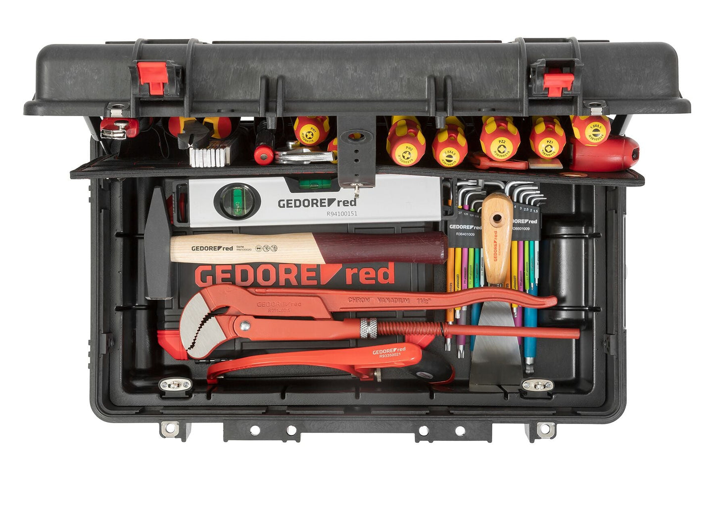 GEDORE red R21902072 - Maleta tipo trolley con surtido de herramientas FONTANERO