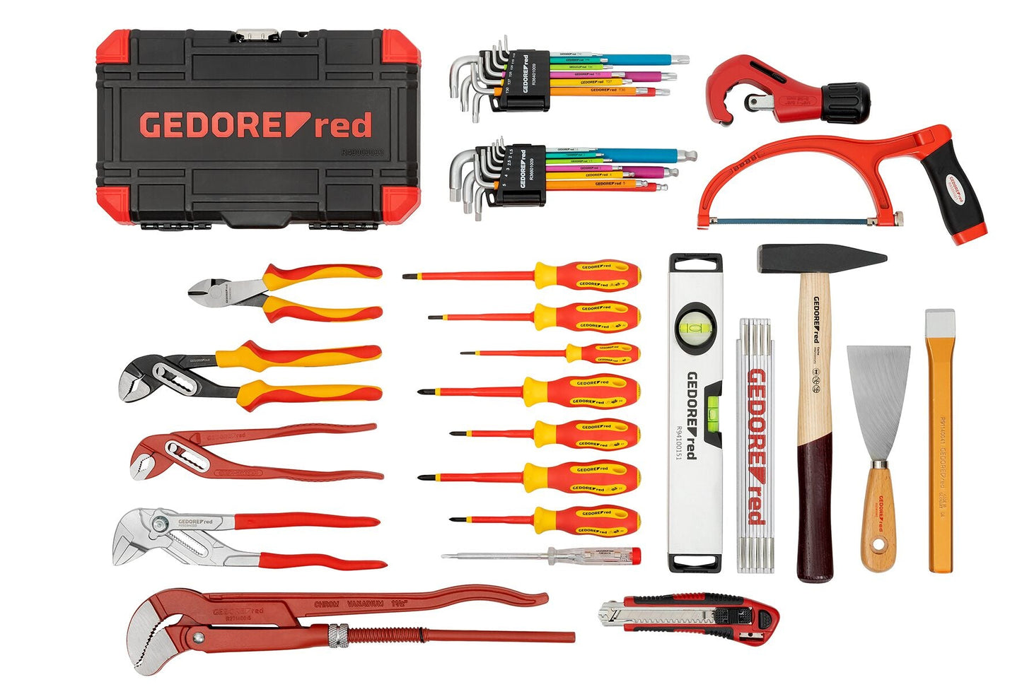 GEDORE red R21902072 - Maleta tipo trolley con surtido de herramientas FONTANERO
