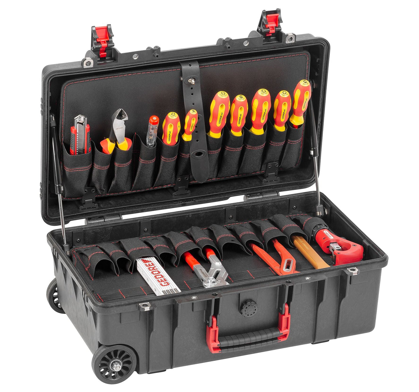 GEDORE red R21902072 - Maleta tipo trolley con surtido de herramientas FONTANERO