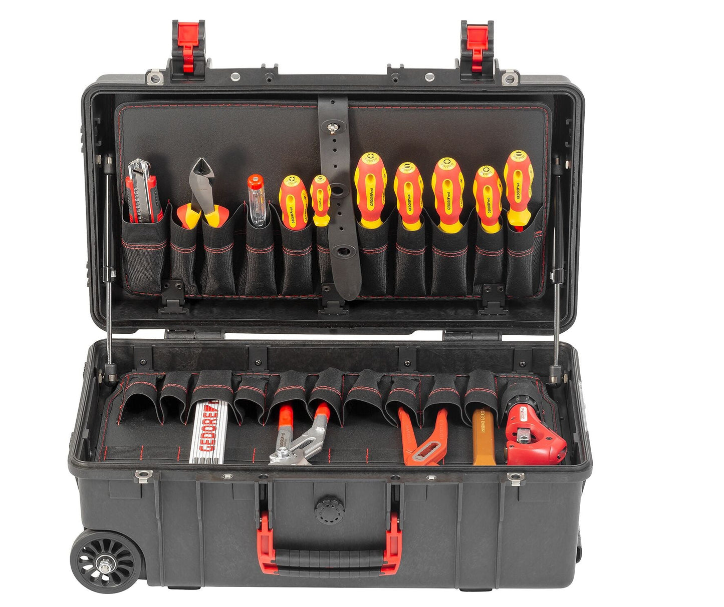 GEDORE red R21902072 - Maleta tipo trolley con surtido de herramientas FONTANERO