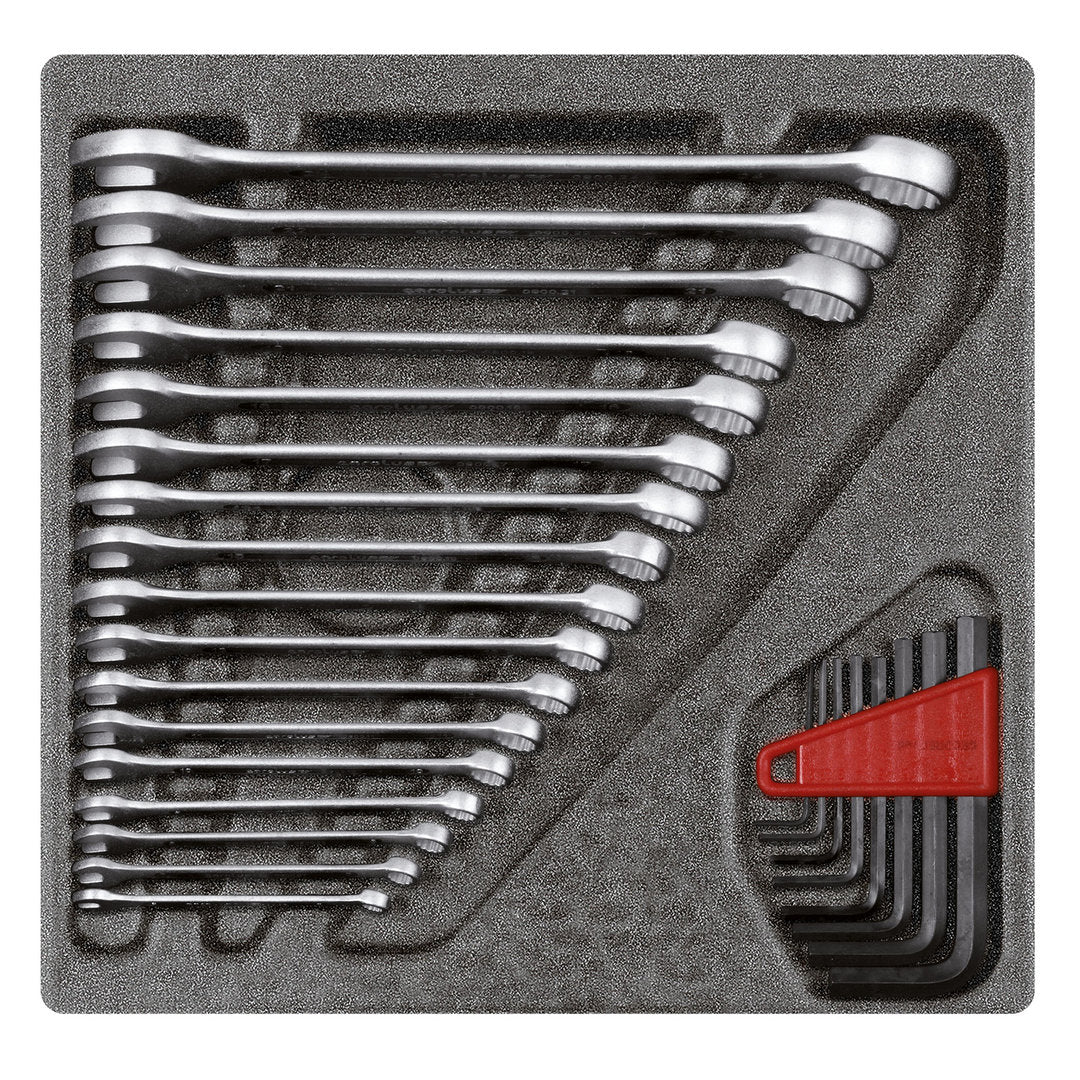 GEDORE red R22250000 - Juego de llaves combinadas, módulo CT 4/6, 25 piezas