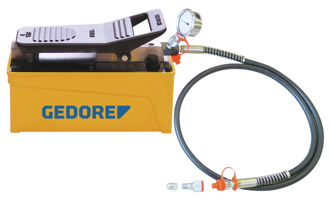GEDORE Automotive KL-0215-36 M25 - Bomba hidràulica accionada per aire amb manòmetre. (2478706)