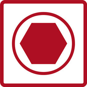 Cuadradillo o perfil hexagonal interno