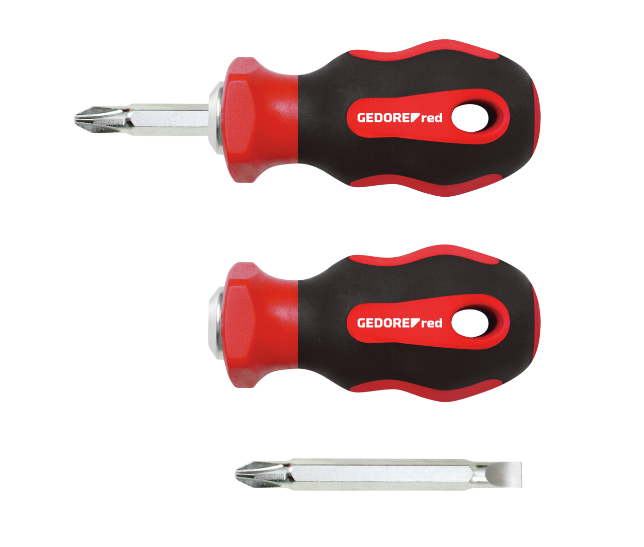 GEDORE red R38002002 - Destornillador corto 2 en 1