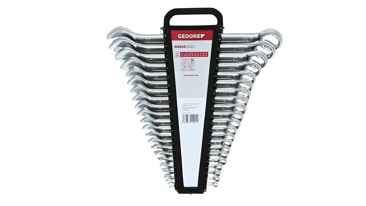 GEDORE red R09105021 - Joc de 21 claus combinades, 6-32 mm