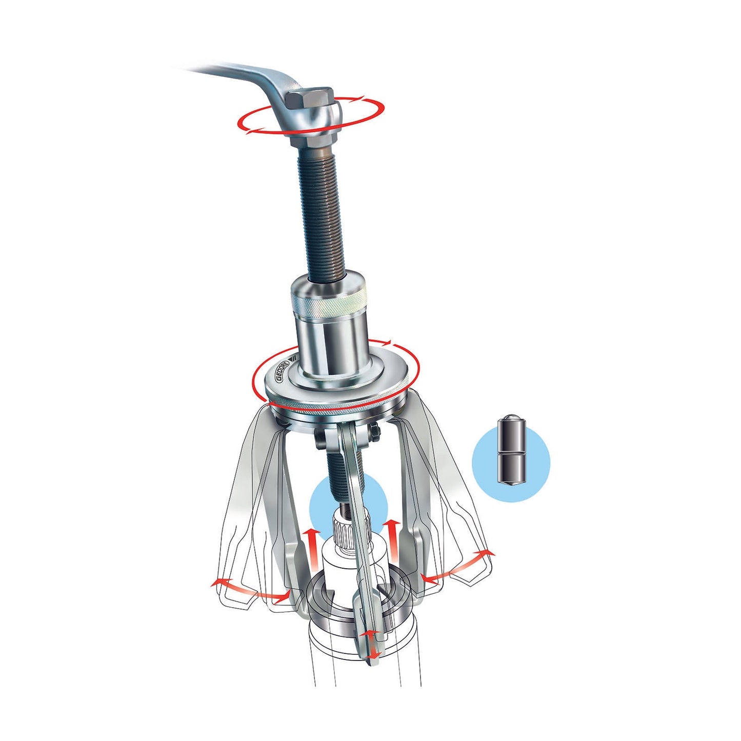 Extractor TWIST+PULL 80x250mm