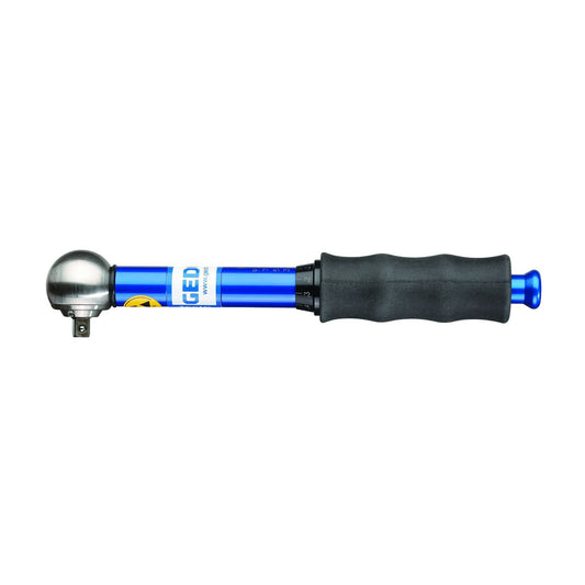 GEDORE TSC 10 - Llave dinamométrica ajustable con escala y sistema de embrague TSC Slipper con cuadradillo de 1/4", rango: 2-10 N.m.