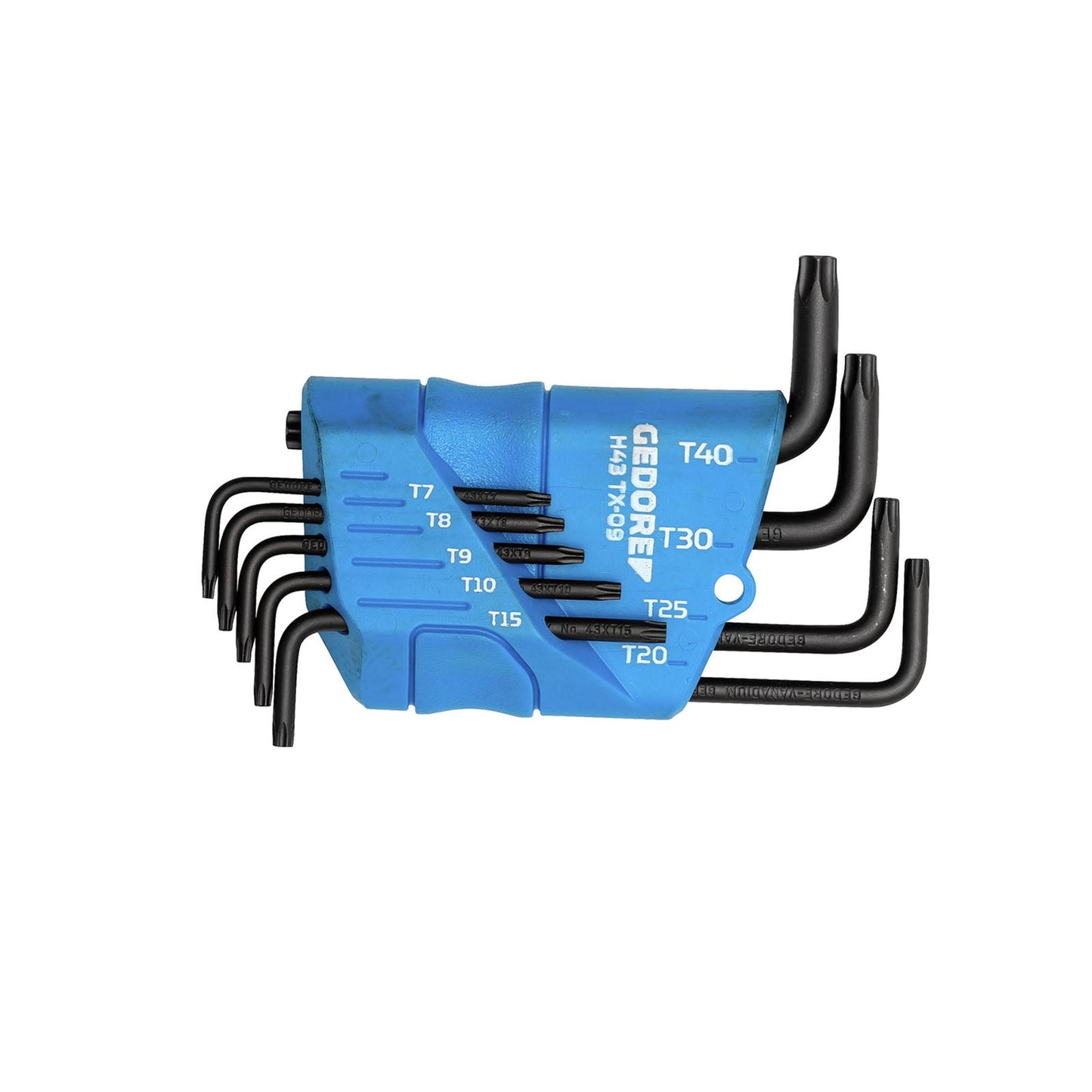 GEDORE H 43 TX-09 - Juego de 9 Llaves TORX® T7-T40