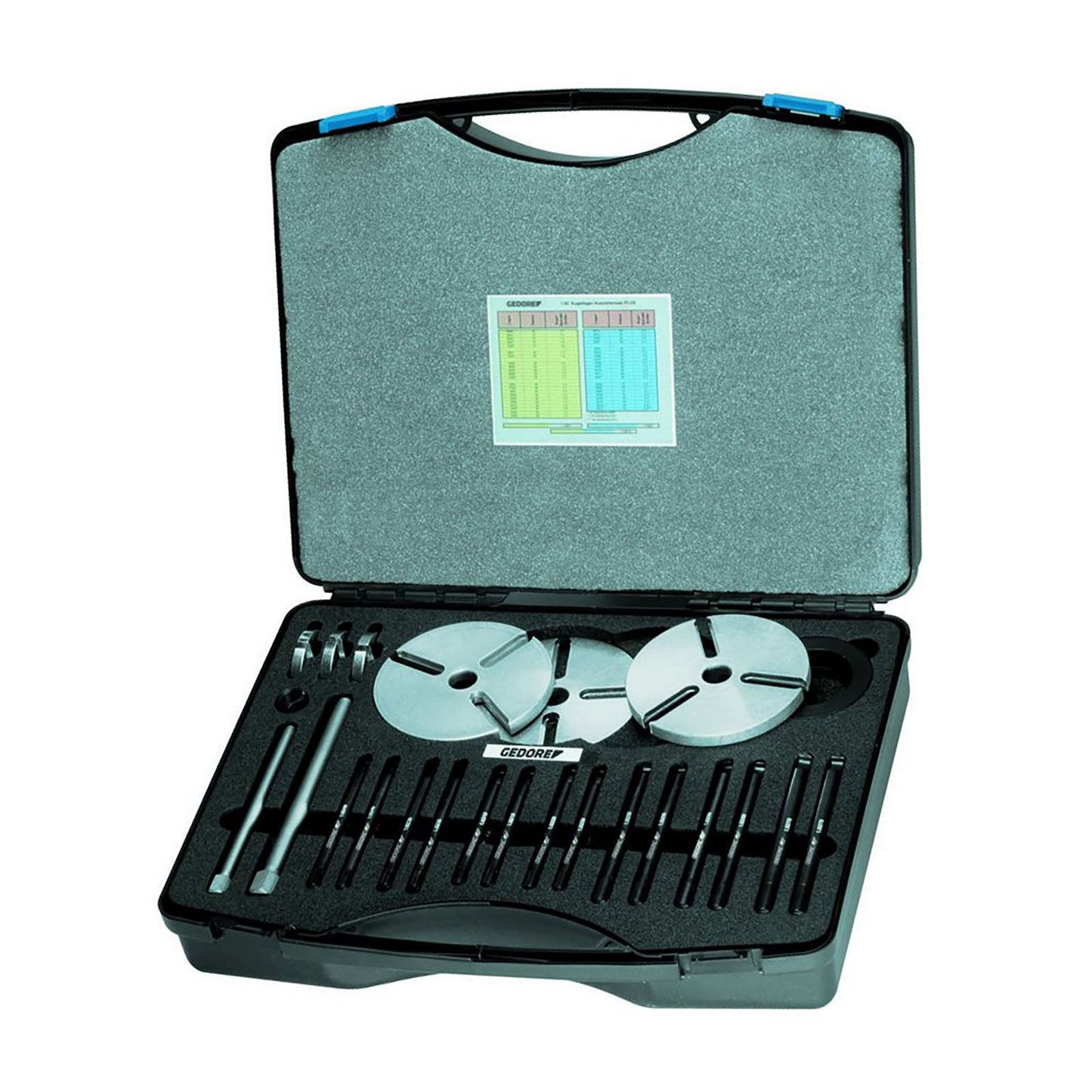 Juego de extractor rodamientos para rodamientos: 6011-6012, 6206-6212, 6305-6311, 6403-6407