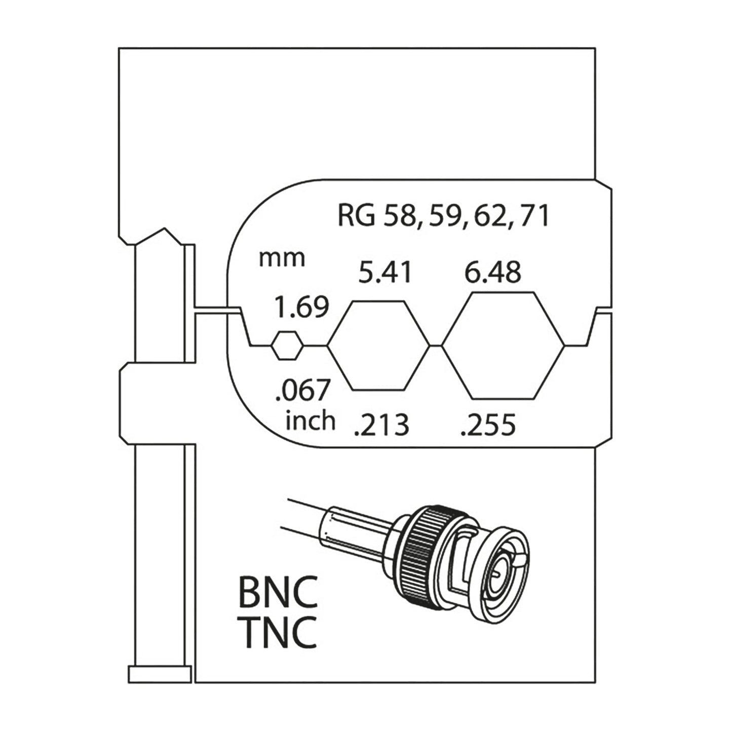 GEDORE 8140-14 - Mòdul connectors coaxials (1830694)