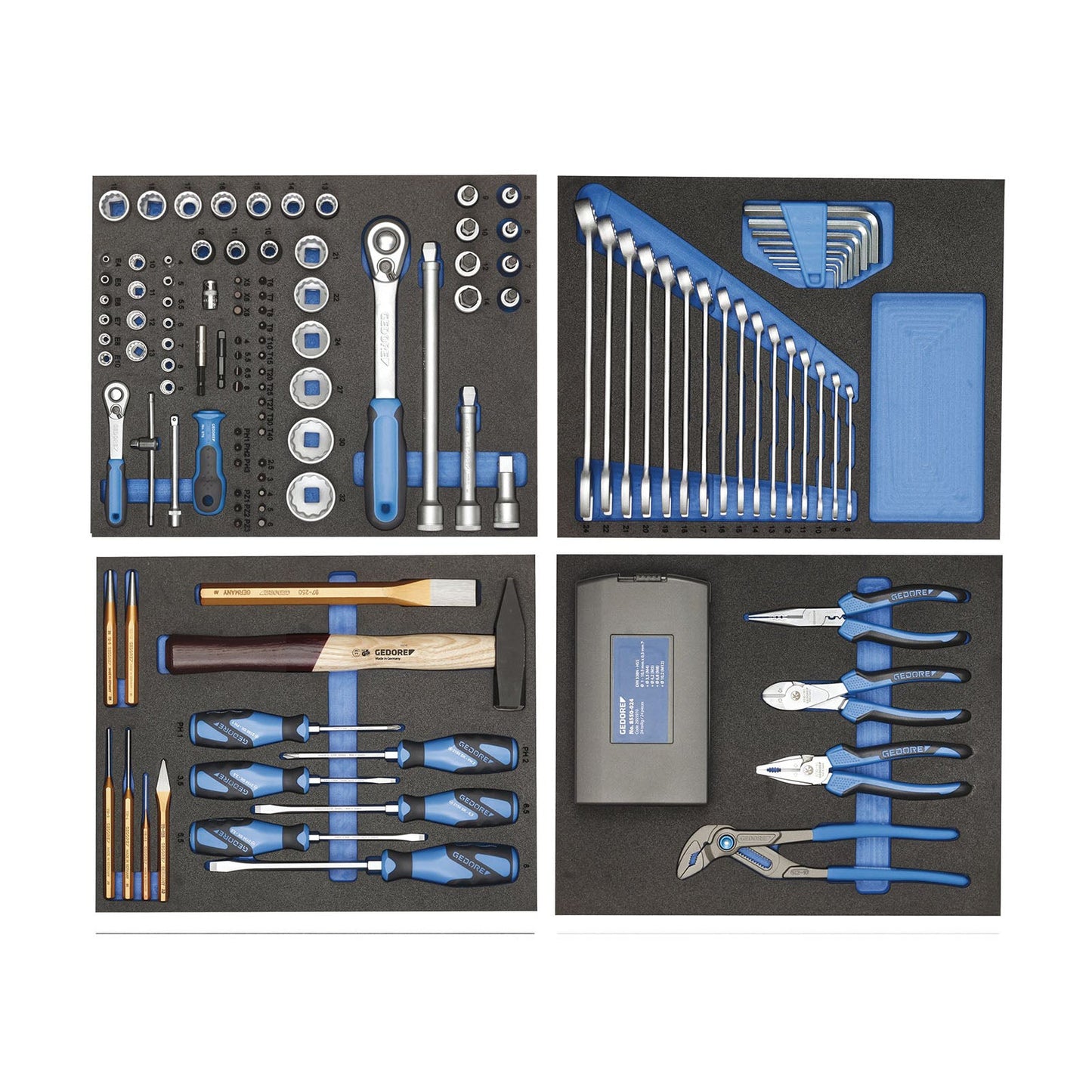 Assortiment de 147 eines en mòduls Check-Tool.