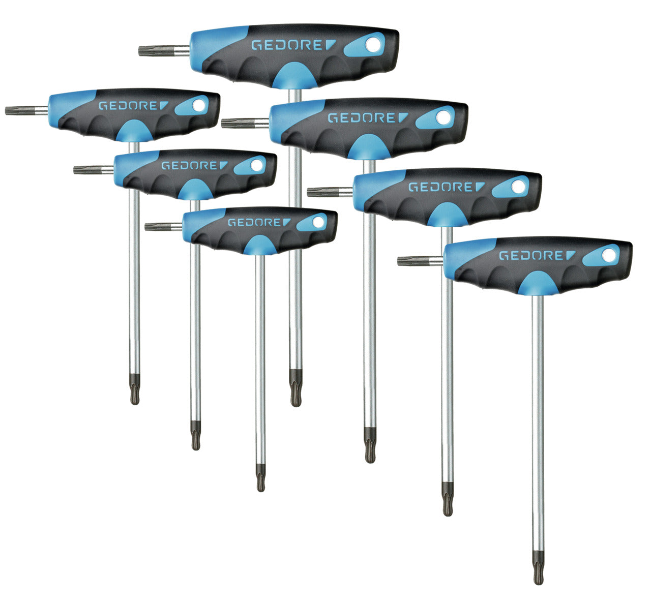 DT 2143 KTX-007 - Juego de llaves acodadas TX 7pzas
