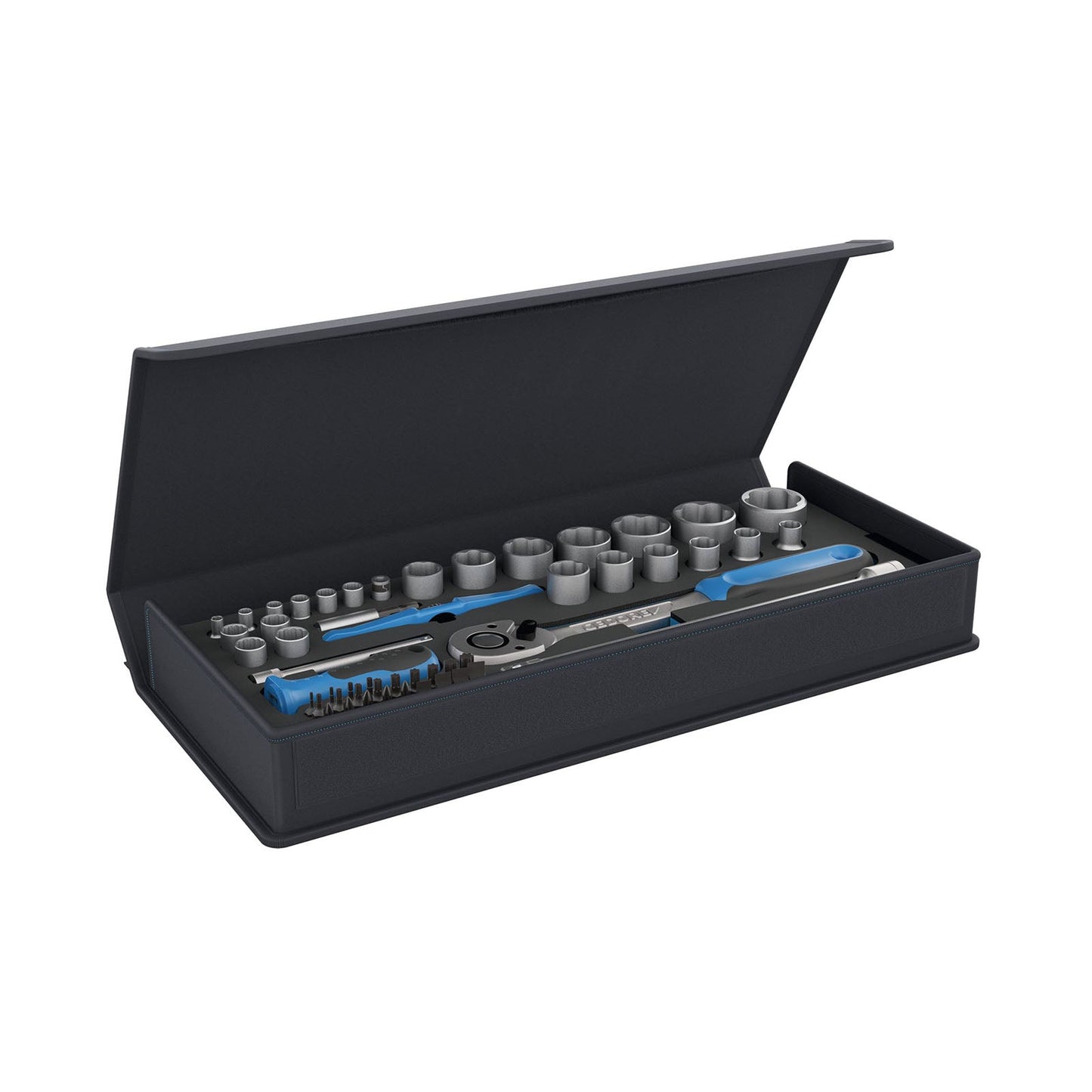 GEDORE TC 19-20-MU-10 - Juego Vasos 1/4"-1/2" 52 pzas