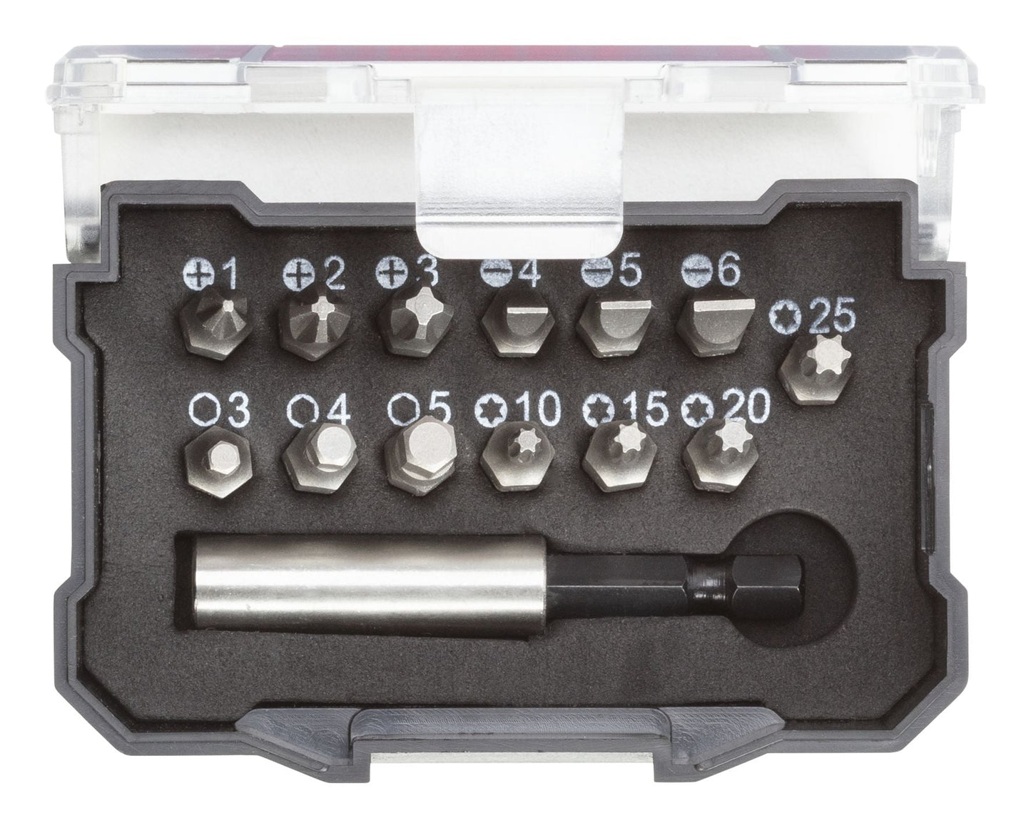 R33005014 - Caja de puntas de 1/4", 14 piezas