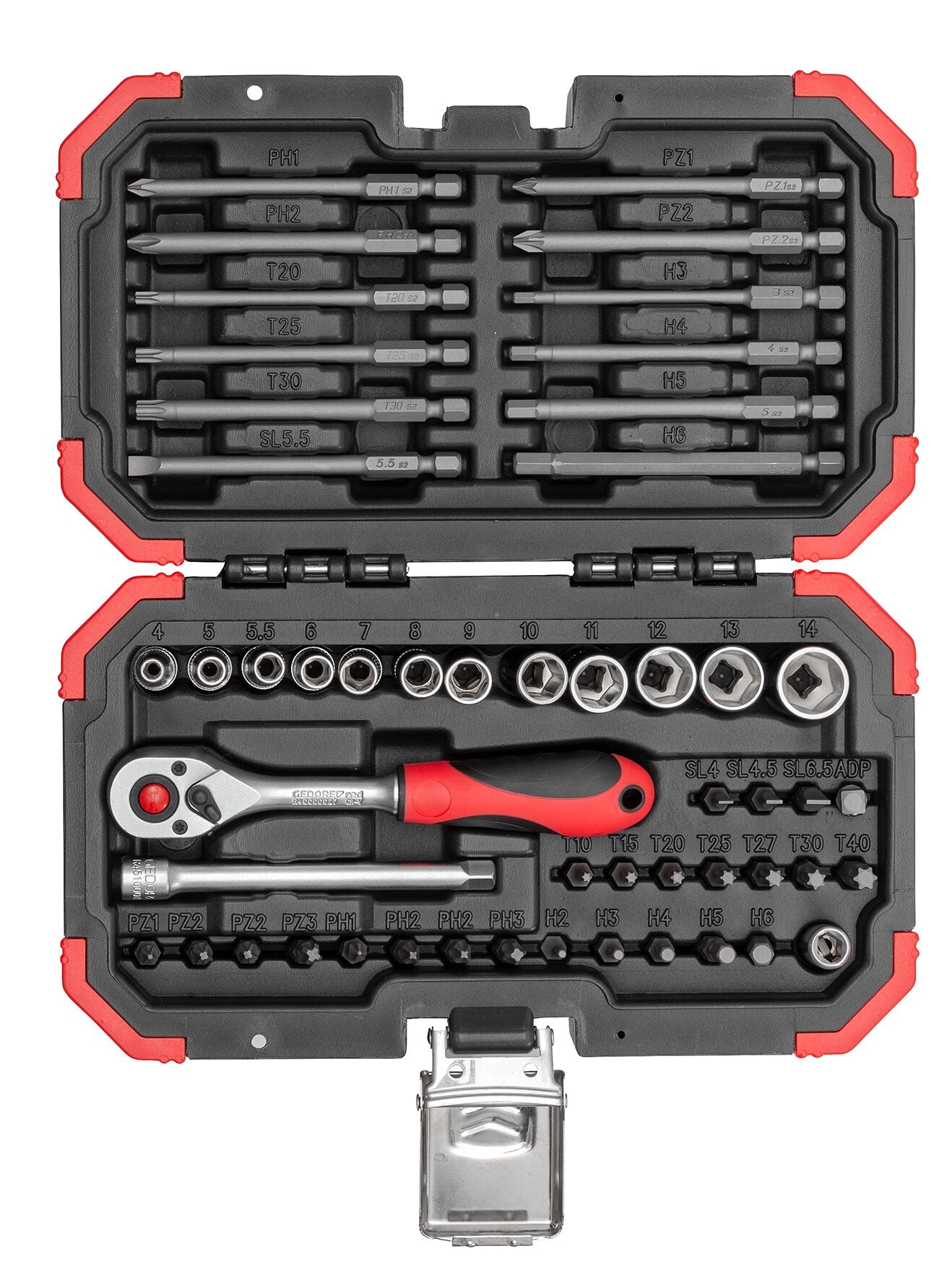 R33003051 - Juego de puntas 1/4" 51 piezas BMC