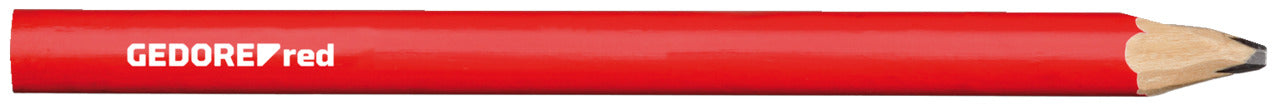 R90950012 - Llapis de fuster, L=175 mm, ovalat, vermell, 12 unitats