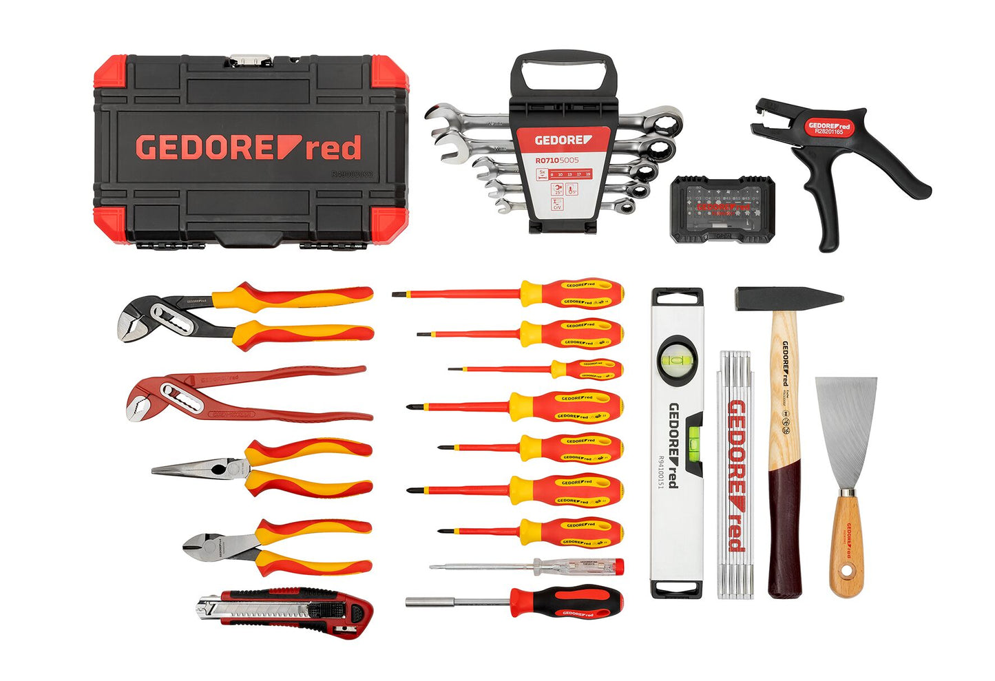 GEDORE red R21652089 - Maleta de herramientas con surtido de 89 herramientas para electricistas