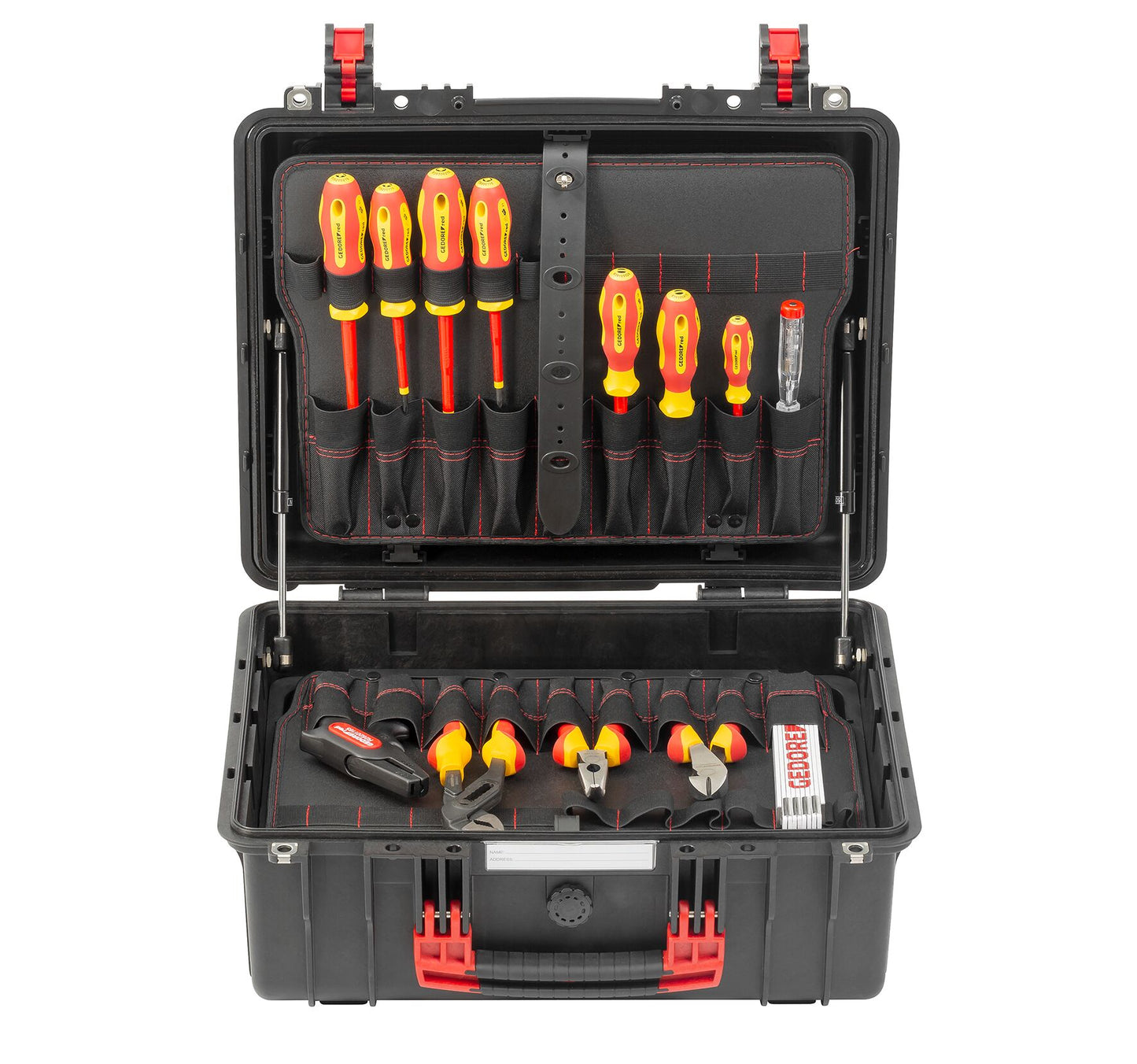 GEDORE red R21652089 - Maleta de herramientas con surtido de 89 herramientas para electricistas