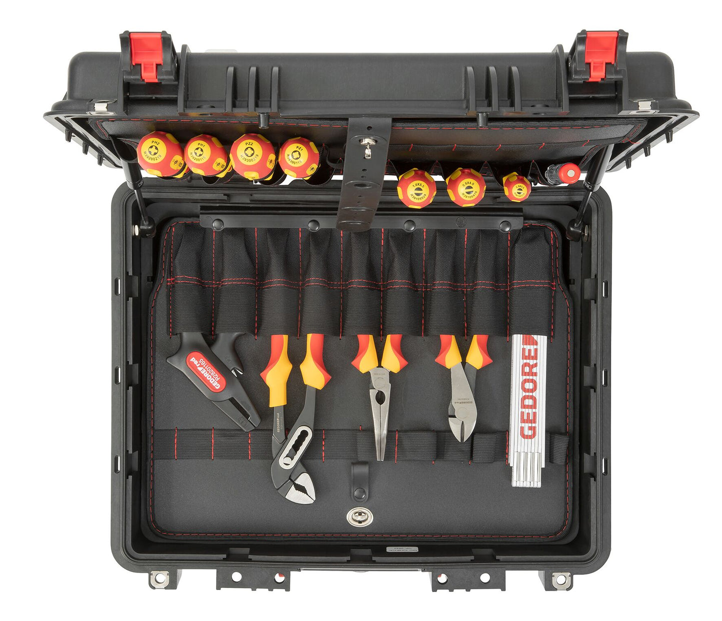 GEDORE red R21652089 - Maleta de herramientas con surtido de 89 herramientas para electricistas
