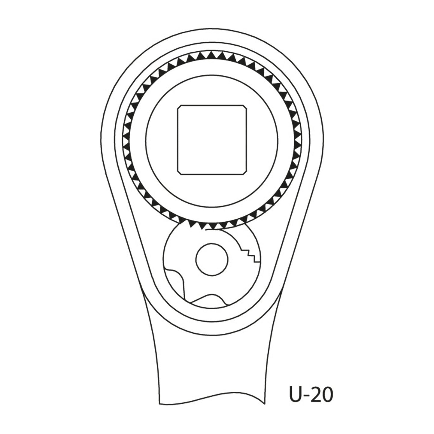 Carraca 3/8" en blister