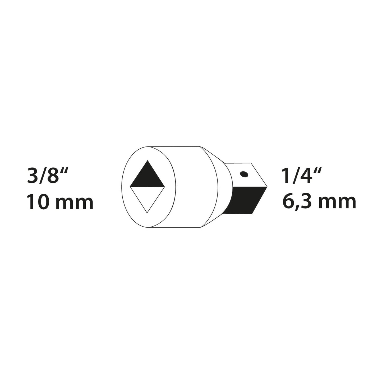 Pieza Reductora 3/8" a 1/4"
