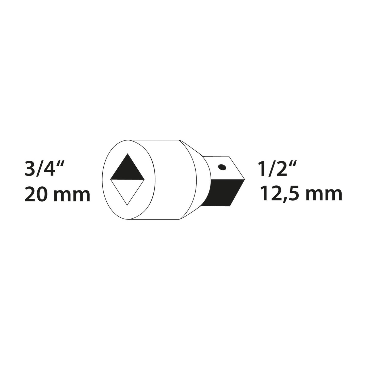 Pieza Reductora 3/4" a 1/2"
