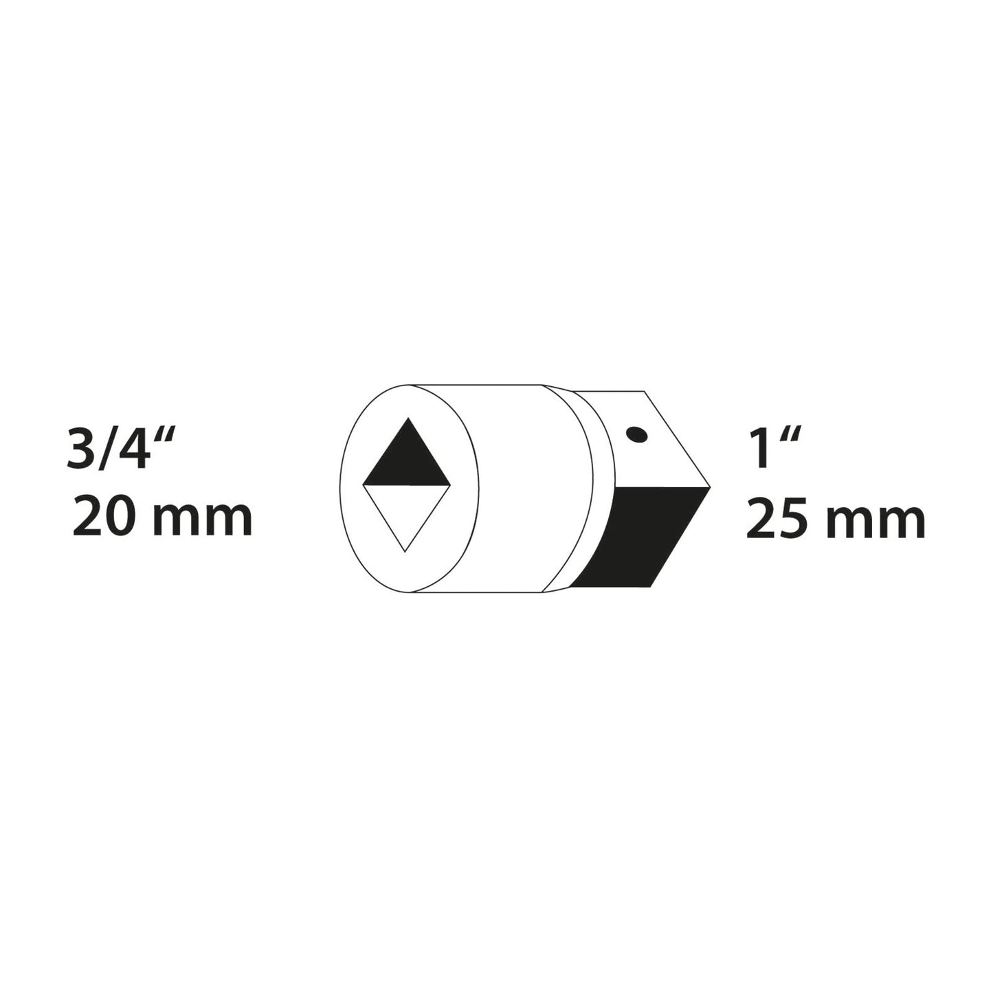 Pieza Ampliadora 3/4" a 1"
