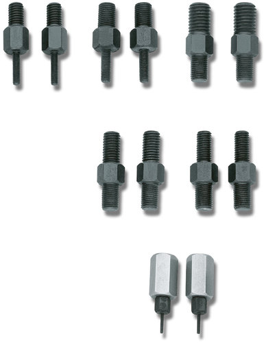 GEDORE 1.81/10 - Juego de adaptadores roscados para aplicaciones de 1 y 2 perforaciones, M10