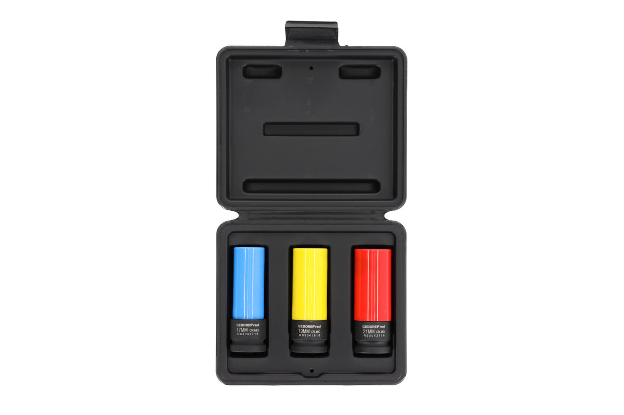 R63043003 - Joc de gots d'impacte 1/2" per a llantes, 3 peces