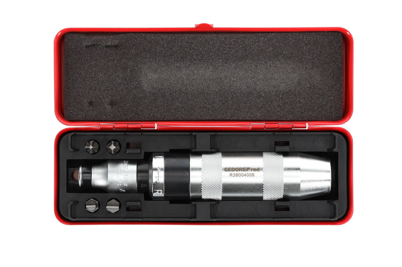 R38004006 - Destorgolpe 1/2" con juego de 4 Puntas, 6 piezas